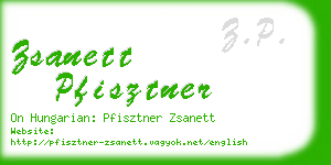 zsanett pfisztner business card